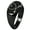 Black, variant on Sterling Silver Heart Love Arrow Engraved Oval Flat Top Polished Ring