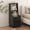 Black, variant on 41'' Tall Nightstand with Charging Station, Locking Drawer and Bookshelf, Bedside Table, Night Stand, 1 Piece, Black