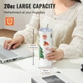thumbnail image 6 of 8 Pack 20oz Skinny Straight Stainless Steel Tumblers, Double Wall Vacuum Insulated Sublimation Blank Tumbler Cups for Heat Transfer, Custom Gifts with Lid & Straw, Gift Box, 6 of 11