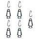 thumbnail image 5 of 5 piezas de abrazaderas para guantes de exterior, gancho multiusos para construcción al aire libre Negro, 5 of 9