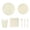 Beige-841, variant on Beige Party Supplies Set, Tableware for 25 Guests with Cups and Plates, Napkins and Cutlery for Birthday, Durable Disposable Set for Wedding and Home Holiday Celebration Task, by UKHCCC