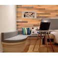 thumbnail image 3 of HomeRoots 478480 0.25 x 5 x 48 in. Thermo Treated Brown Rustic Wood Large Wall Plank Set, 3 of 5