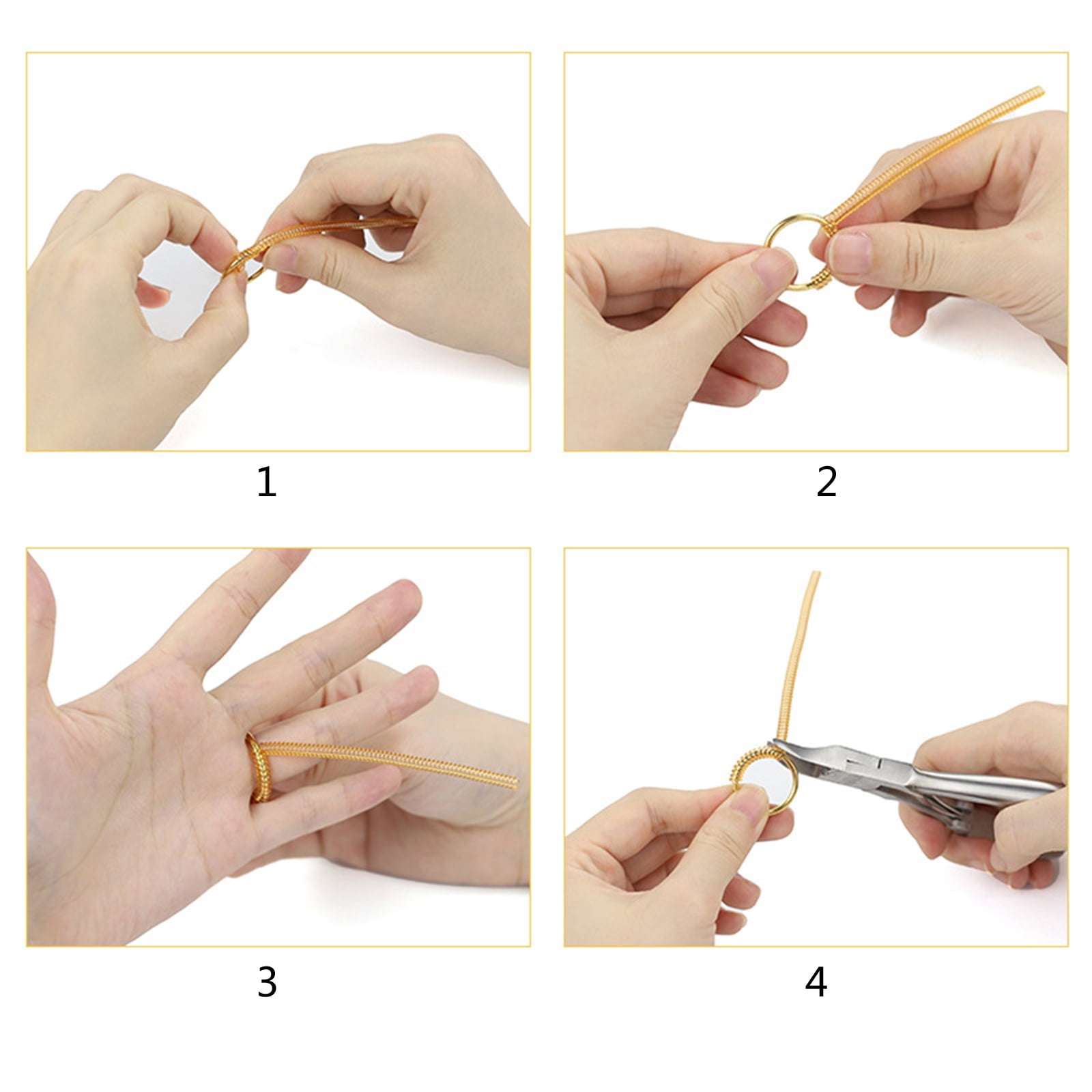 RAGUPEL 4 Pcs Resizer Gold Color Ring Size Adjuster Nigeria Ubuy