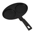 thumbnail image 4 of Sartén antiadherente, sartén para huevos, olla para carne, freidora de aceite, olla para cocinar patatas fritas, cocina multiusos práctica, sartén par 2 agujeros, 4 of 8