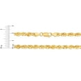 thumbnail image 4 of Floreo 10k Yellow Gold 6mm Solid Rope Chain Diamond Cut Bracelet or Anklet, 4 of 4