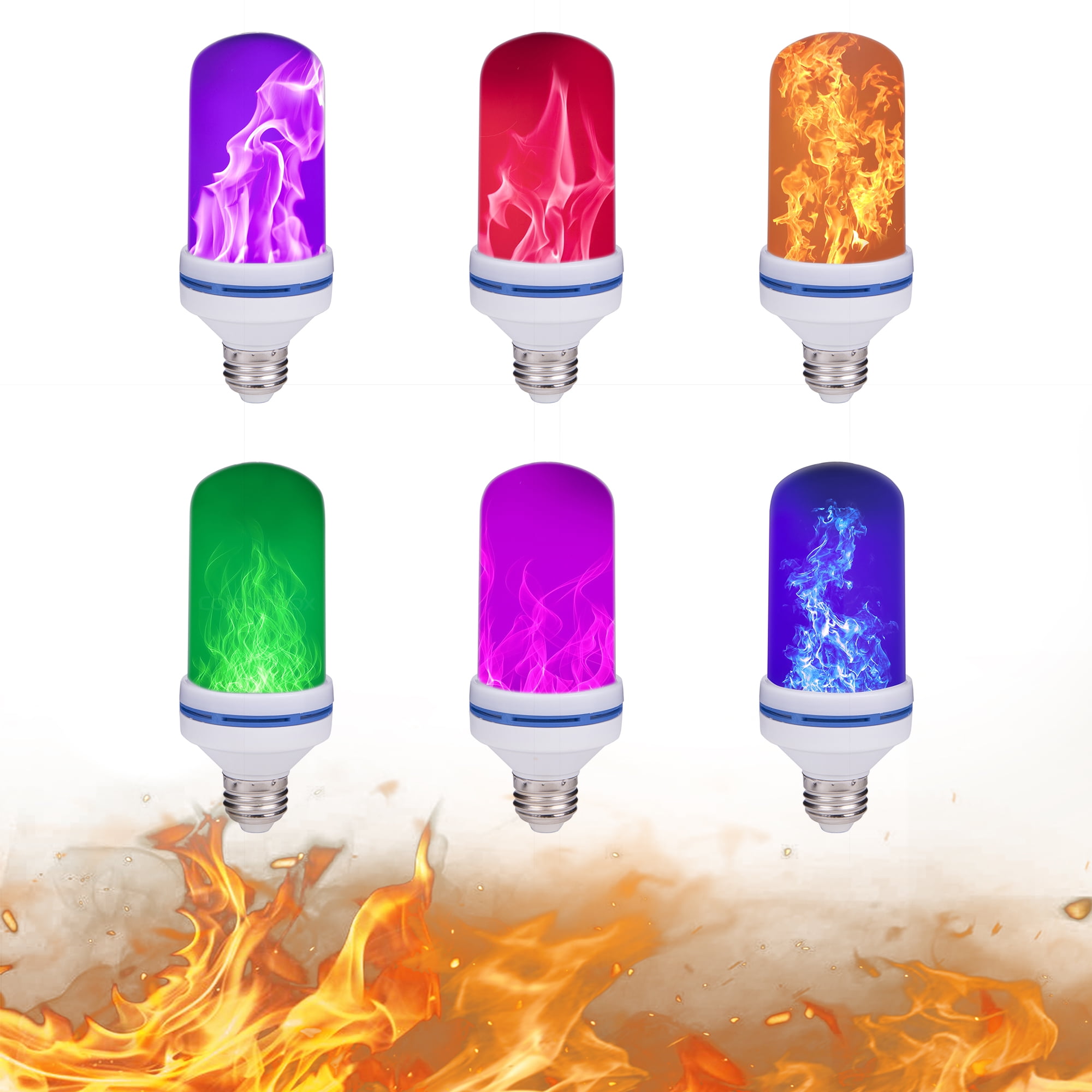 Behoren Onweersbui Noord Amerika 4 Modes LED Energy Saving Lamp Flame Effect Lamp Flashing Lamp Home  Decorations More Colors Included Flame Emulation Mode - Walmart.com