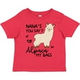 thumbnail image 3 of Inktastic Nana's You Say Alpaca My Bags Boys or Girls Toddler T-Shirt, 3 of 5