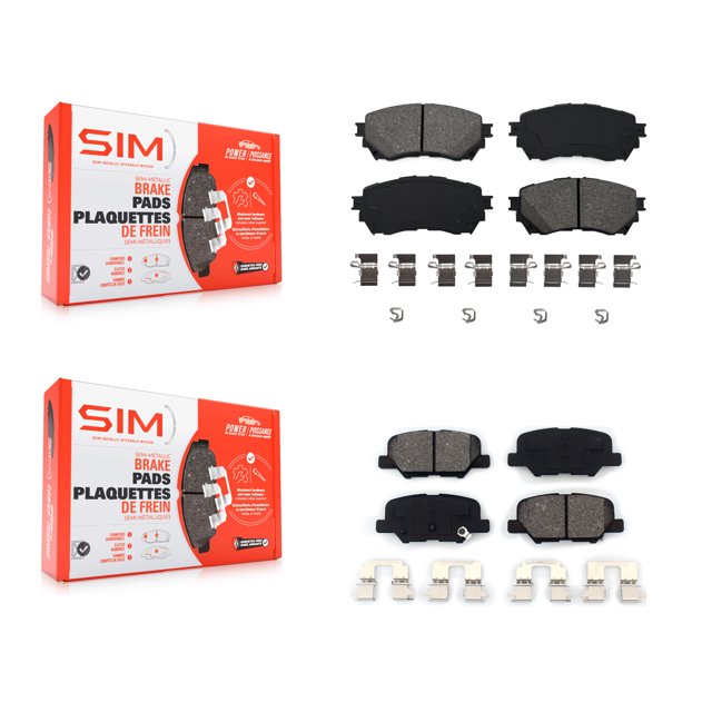 SIM Front Rear Semi-Metallic Brake Pads Kit for Car Mazda 6 KSM-100215