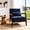 Blue, variant on OTONIPU Mid Century Modern Accent Chair with Wood Frame and Lumbar Pillow, Gray Armchair for Modern Home, Reading Corner