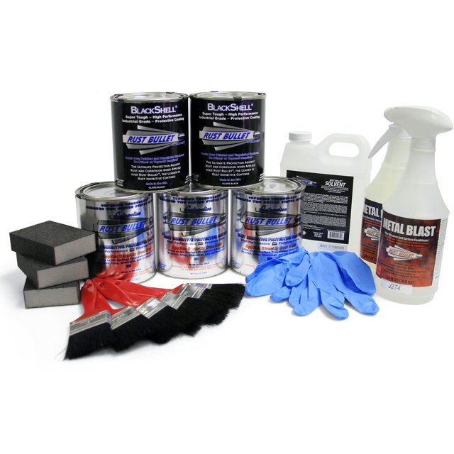 Rust Bullet - Black Undercoating Undercarriage Truck Kit - 192 oz.