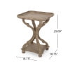 Noble House Leviathan Indoor MDF Accent Table, Natural