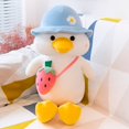 thumbnail image 1 of 30/45/60/85cm Cute/Soft/Cartoon/Duck Plush Toy/Duck Doll with Carrying Bag/Children's Birthday Gift/Christmas Giftblue85cm Deng Xun unisex, 1 of 2