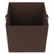 thumbnail image 4 of Juego de 6 cubos de tela Casafield, color marrón - Cestas plegables de 33 cm para estantes y organizadores de cubículos, 4 of 7