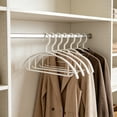 thumbnail image 4 of Plastic Clothes Hangers, Seamless Skid-Proof Design, Thickened Reinforced Drying Rack, 5-Pack, 4 of 6