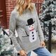 thumbnail image 1 of Women Christmas Sweater, Soft Light Long Sleeves Acrylic Snowman Snowflakes Pattern Cute Christmas Knit Pullover For Holiday ANGGREK Otros, 1 of 8
