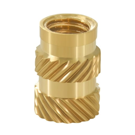 

Whigetiy Hot Melt Inset Nut Brass Threaded Rod M3 100Pcs Insert Knurled Copper Nuts