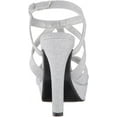 thumbnail image 3 of Touch Ups Women's Queenie Platform Dress Sandal, Silver, Size 6.5, 3 of 8