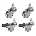 thumbnail image 2 of Threaded Stem Caster Wheel, Threaded Stem Caster 4 Pcs Set 1 Inch Diameter  for Furniture, 2 of 7