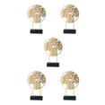 thumbnail image 2 of Guardoinrt Creative Nordic Home Decoration Accessories Iron Office Home Desktop Decor Gold S 5Set, 2 of 6
