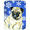 Pug, variant on Carolines Treasures LH9297LCB Pug Winter Snowflakes Holiday Glass Cutting Board Large, 12H x 16W, multicolor