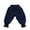 Navy, variant on Toddler Boys & Girls' Pinstripe Balloon Pants, Elastic Waist & Ruffled Ankles Casual Summer Holiday Trousers,2-3 Years
