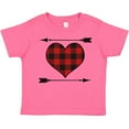 thumbnail image 3 of Inktastic Buffalo Plaid Valentines Day Heart Boys or Girls Toddler T-Shirt, 3 of 5