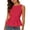 Red-1, variant on Women's Linen Tank Tops Sleeveless Peplum Top Button Front Dressy Casual Flared Hem Blouses for Summer Daily Wear