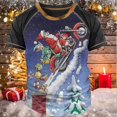 thumbnail image 1 of Camisetas Vintage para hombre, trajes navideños, ropa con gráfico de Papá Noel, ropa informal estilo Hip Hop con cuello redondo Extra grande para hombre, camisetas 2023, 1 of 4