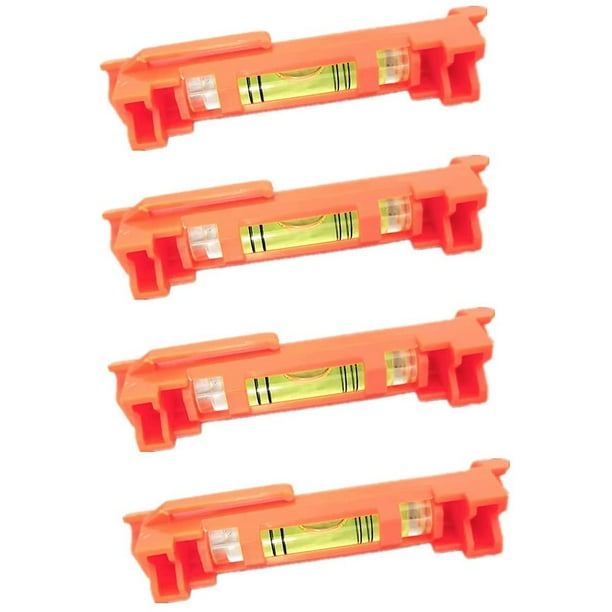 4Pcs String Level Hanging Line Bubble Levels for Leveling Surveying,  Building Trades, Bricklaying, Etc. (Red) 