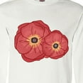 thumbnail image 4 of Inktastic Red Poppy Flowers Long Sleeve T-Shirt, 4 of 5
