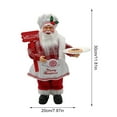 thumbnail image 4 of Christmas Doll Santa Claus Figurine Decoration Sitting Decor 30cm Holiday Statue Plastic DIY Gift 11\.8 Inch New Year  Type 3, 4 of 9