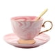 thumbnail image 2 of Juego de Taza Y Platillo de Cafe Soledad Glaseado de Color 201-3 Rosa, 2 of 9