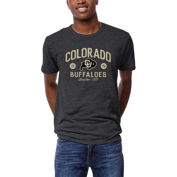 Men's League Collegiate Wear Graphite Colorado Buffaloes Victory Falls Tri-Blend T-Shirt