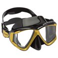thumbnail image 1 of Visor Máscara Adulto CRESSI  Liberty Quattro Negro/Amarillo Cuatro Lentes Transparentes Amplia Visión, 1 of 6
