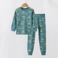 thumbnail image 7 of Hessimy Toddler Boys Girls Spring Summer Cozy 2Pcs Long Sleeve Soft Warm Sleepwear Pajamas Tops Pants Set(Light Blue,9-10 Years), 7 of 7