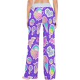 thumbnail image 4 of Women Pajama Pants Lounge Pants Long Stretch Comfy Sleepwear Rainbow Unicorn Ice Cream, 4 of 7