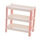 thumbnail image 2 of Rack de almacenamiento de mesa Organizador doméstico 3 estantes de las neumáticos Display de mesa Desarrollo de la estantería para el dormitorio de la Rosa, 2 of 8