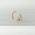 thumbnail image 6 of Body Candy 16G Steel Bright Hinged Segment Ring Seamless CartilageTexture Star Nose Hoop 3/8, 6 of 8