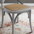 thumbnail image 4 of Side Dining Chair, Wood, Light Grey Gray, Modern Contemporary Urban Design, Kitchen Room Cafe Bistro Restaurant Hospitality, 4 of 8