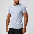 thumbnail image 2 of Leey-World Mens Tee Shirts Men's Cotton T-Shirts Oversized Shirt Short Sleeves Streetwear Loose Fit Summer Tee Tops Washed Basic Unisex Shirts(White,XL), 2 of 7
