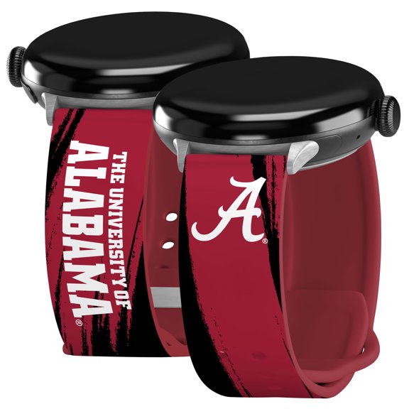 Alabama HD Paint Stripe Unisex Watch Band for Google Pixel Watch (Long)