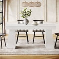 thumbnail image 3 of Tribesigns 55“ Dining Table for 4-6, Rectangular Wooden Dining Room Table, Kitchen Dinner Table, White, 3 of 7