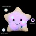 thumbnail image 3 of Creative Twinkle Glowing Stars Shape Plush Throw Pillow, LED Night Light Pillow Cojines Juguetes de peluche Regalos para niños, White Sincero Hogar, 3 of 5