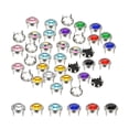 thumbnail image 1 of Uxcell Clous en Strass, Perles en Strass Clous Rivets en Cristal Punk Décoratifs Rivets Ronds Multicolores 6 mm, 1 of 7