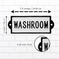 thumbnail image 2 of Washroom Cast Iron Door Sign White Metal Farmhouse Wall Art Bathroom Home Decor, 2 of 8