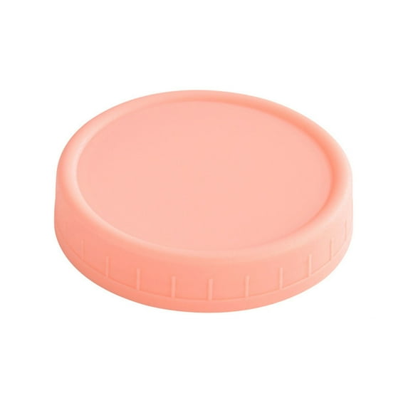 Clearance 1PC Wide Mouth Plastic Mason Jar Lids Unlined White Ribbed Lids 86mm