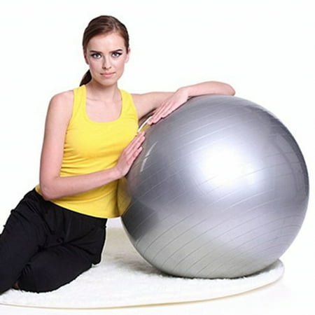 UBesGoo 85 cm Anti Burst Exercise Fitness Yoga Ball with Air Pump, for Medicine, Stability, Balance, Pilates Training, Great for Home Gym