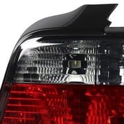 Spec-D Tuning Red Smoke Lens Tail Lights Compatible with 1992-1998 BMW E36 3-Series 4 Door Sedan, Left + Right Pair Assembly