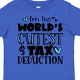 thumbnail image 4 of Inktastic I'm the World's Cutest Tax Deduction Blue Hearts Boys or Girls Toddler T-Shirt, 4 of 5