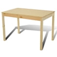 thumbnail image 4 of vidaXL Dining Table and Chairs Natural Pine wood 5 Pieces Durable, 4 of 7